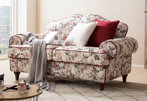 Sofa sitzer creme mit - 2-sitzer,