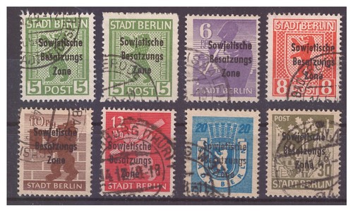 Sbz 200a 206a - nr.200a+b-206a, freimarken