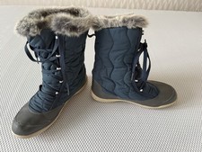 Moonboots von Quechua (Decathlon) - SH500 - EUR Größe 37 - Blau mit Fell
