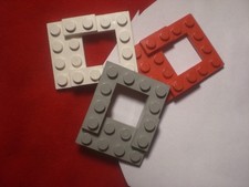 3 x LEGO Fahrgestelle Chassis 4x5 weiß alt hellgrau rot Siehe Bild