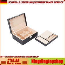 Schmuckschatulle Schmuckkasten Schmuckkoffer Schmuckkästchen Ring-Aufbewahrung
