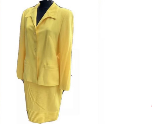 Escada vintage kostüm gelb - escada,