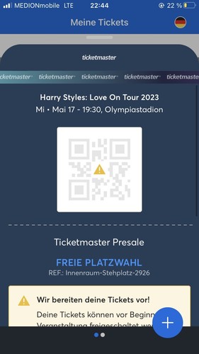 Harry styles tickets - 1x,