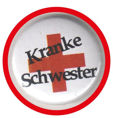 Kranke schwester button - kranke,