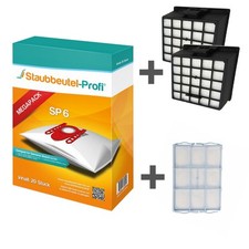 20 Staubsaugerbeutel SP6 HEPA 004 Motorfil.VS08  geeignet für Siemens VSZ31455