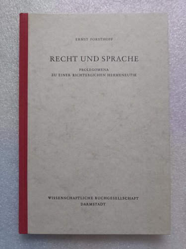 Ernst forsthoff recht und - forsthoff,,