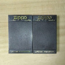 Zippo altes Plastiketui 2er Set mit Garantiekarte gebraucht
