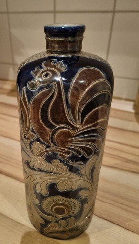 Vintage steinzeug flasche und - steinzeug,