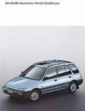 HONDA CIVIC SHUTTLE 4WD Prospekt Brochure 1988 87