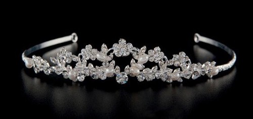 Diadem silber mit - 10,