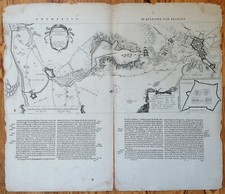 Blaeu Original Kupferstich Karte Bergen op Zoom Niederlande - 1640