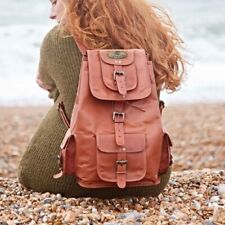 Herren Jungen und Mädchen Rucksack Reise Leder Handtasche Backpack Schulter S...