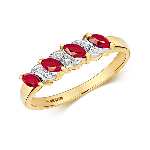 Ring massiver gelbgold - kt,