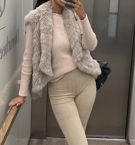 Echt fellweste beige s - fellweste,, beige,