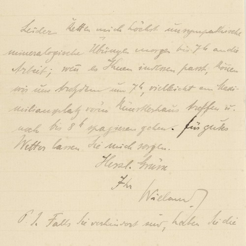 Autograph heinrich wieland - autograph,
