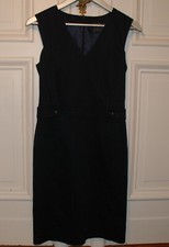 CYRILLUS PARIS BUSINESS 34 XS Kleid klassisch elegant blau navy blue Fest Party