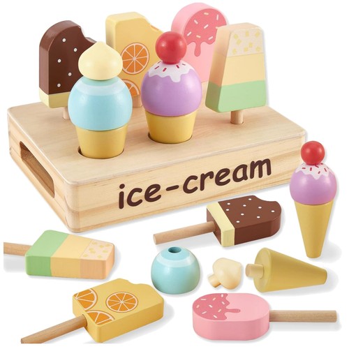Eiscreme spielzeug holz - spielzeug,