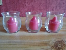 PartyLite - 3 Duftwachskerzen im Glas Votivkerzenhalt Kerzenhalter Windlicht OVP