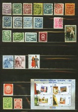 Lettland, 23 Marken + 1 Block