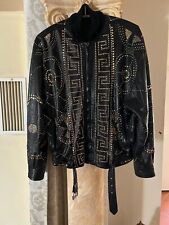 Blouson Leder jacke Versace