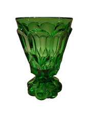 1850 Freimaurer Becher Pressglas Riedel Buhlbacher Glashütte Polauner grün