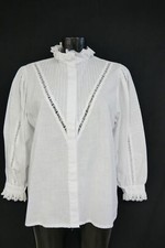 Gr.42 Trachtenbluse weiß