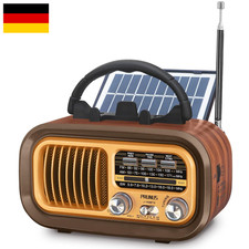 Retro Radio mit Solarpanel |
