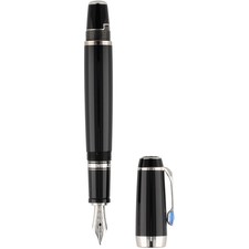 Montblanc Boheme Bleu Füller ID: 5778 Schwarz Platinum 14 Karat Gold M-Feder TOP