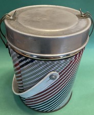 DDR Thermobehälter Eisbehälter Eisbombe Eiskübel Metall  Retro 21,5cm Ostalgie