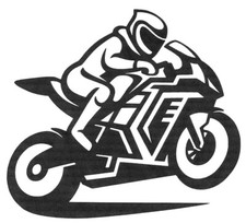 Motorcycle sticker 1x