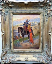 Ölgemälde Orientalisch MiIitaria sign.R.Schweitzer ☀️ ☀️ ☀️ ☀️