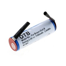 Akku für 1103425149 - Rowenta Dentasonic 1100mAh Zahnbürste Ersatz Batterie