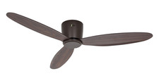 CasaFan Deckenventilator Ventilator Licht Eco Plano II bronze leise Ø 132 cm