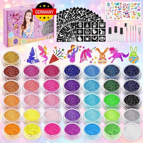 Glitzer tattoo set kinder - glitzer,