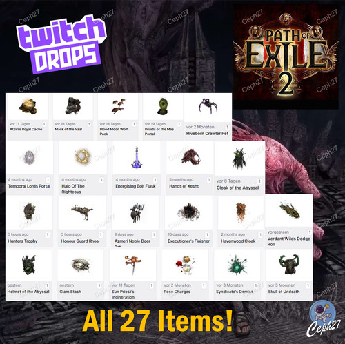 Path exile twitch drops - drops,