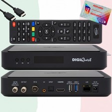 ►TiVuSat Karte 4K UHD + DIGIQuest Q90 4K H.265 S2+T2 Combo Receiver - TiVuSat♻️