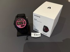Nixon THE Baja, Black/Bright Pink !! SELTEN !! digital kompass uhr 51-30 player