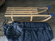 Davos Colint Schlitten blau Neuwertig! 100cm + Fußsack