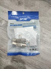 2x VCELINK RJ45 Stecker Werkzeuglos für Verlegekabel Cat7 Cat6A Netzwerkstecker