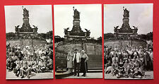 3 x Foto AK RÜDESHEIM am Rhein um 1939 Typen vor Niederwald Denkmal     ( 8237