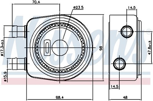 Nissens 90697 ölkühler - nissens,