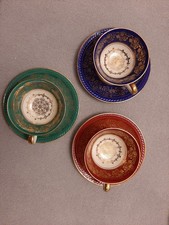 Winterling 3er Set Sammeltasse Mokka   blau rot  grün Espresso Tasse Set Gedeck