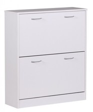 FineBuy Schuhschrank Weiß