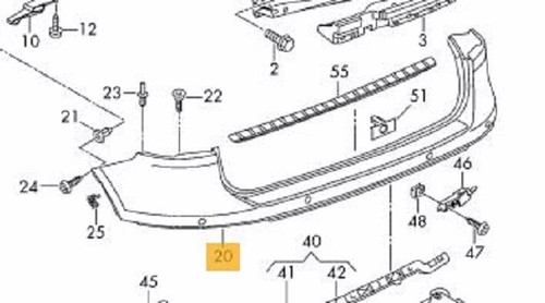 Stoßstange hinten ohne pdc - stoßstange,