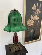 Vintage Lampe Tischlampe Handarbeit Tischleuchte