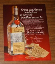 Seltene Werbung SCHLADERER