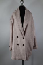 Divided by H&M weiß-rosa Mantel Herbst/Winter Gr.XL Polyester Wolle Polyacryl