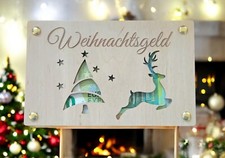Geldgeschenk Holzkarte Weihnachten Geldscheingeschenk Weihnachtsgeschenk