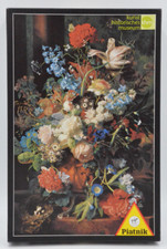 Piatnik Vintage Puzzle 1000 „Blumenstrauß vor Parklandschaft" Jan van Huysum