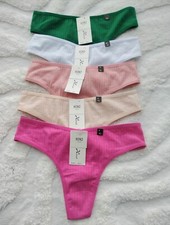 Damen String Tanga Baumwolle Slip Frauen  sexy Unterhose 5er Set Unterwäsche